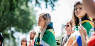 South Africans in London protest