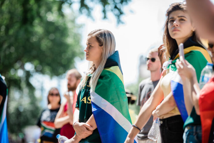 South Africans in London 2 South Africans in London protest
