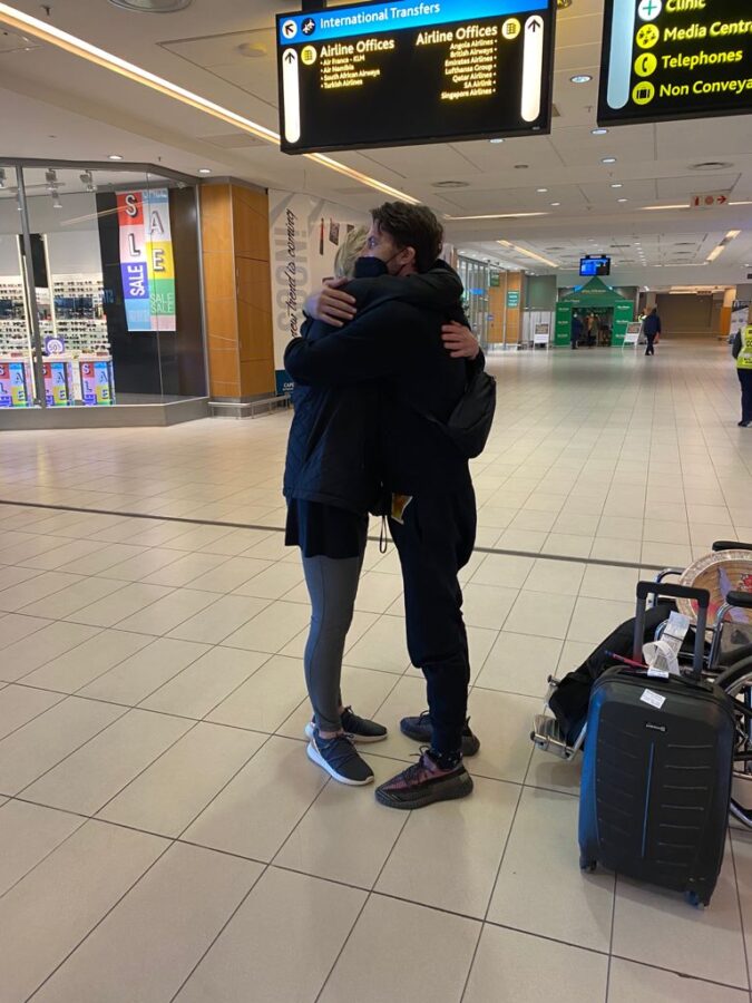 SA teacher in Vietnam Dale Benson arrives in South Africa. 