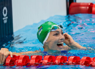 silver for South African swimmer Tatjana Schoenmaker in the women’s 100m breaststroke