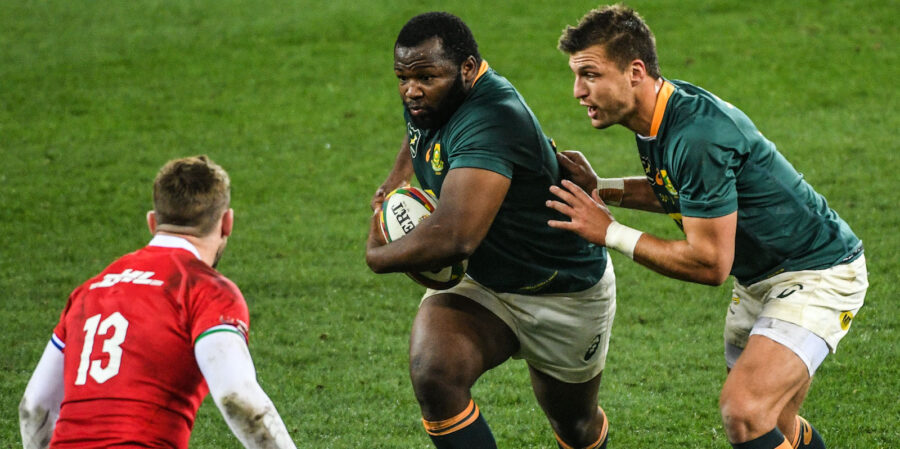 Ox Nche has recovered from his injury and is back at loosehead prop for the Boks.