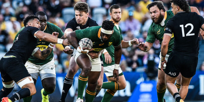 New Zealand v South Africa - Rugby Championship Siya Kolisi led from the front and put in a brilliant performance in Townsville.
