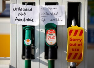 LONDON (Reuters) -Britain put the army on standby to deliver fuel from Tuesday after an acute shortage of truckers triggered panic buying that left fuel pumps dry across the land and raised fears that hospitals would be left without doctors and nurses.