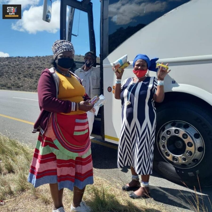 Gift of the Givers Heeds Traffic Officer's Call for Help for Bus Passengers