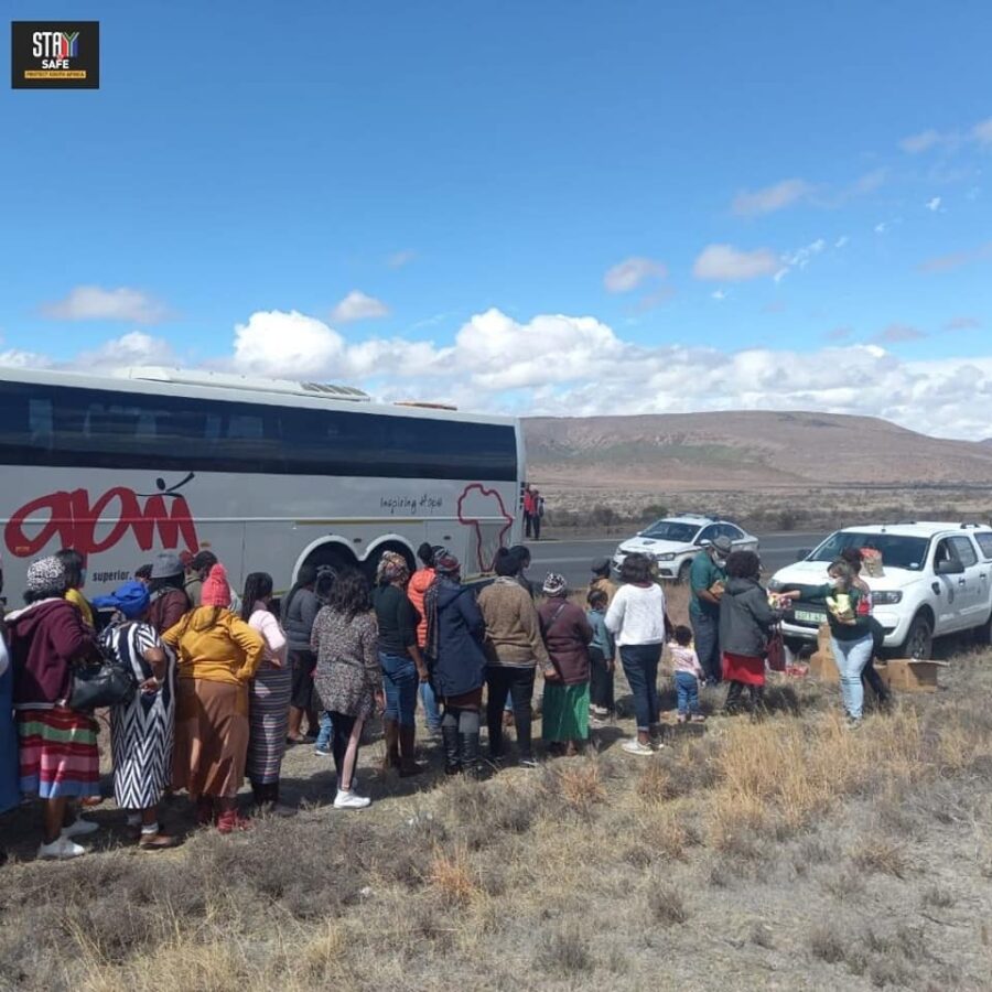 Gift of the Givers Heeds Traffic Officer's Call for Help for Bus Passengers