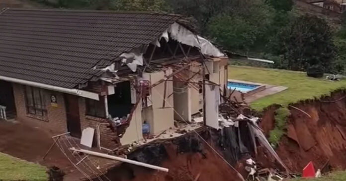 La Mercy House Collapse After Heavy Rains in Durban