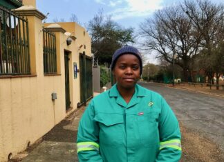 Paula Vilakazi is a reclaimer and administrator for the African Reclaimers Organisation. She has been a member of ARO for three years. Photo: Masego Mafata