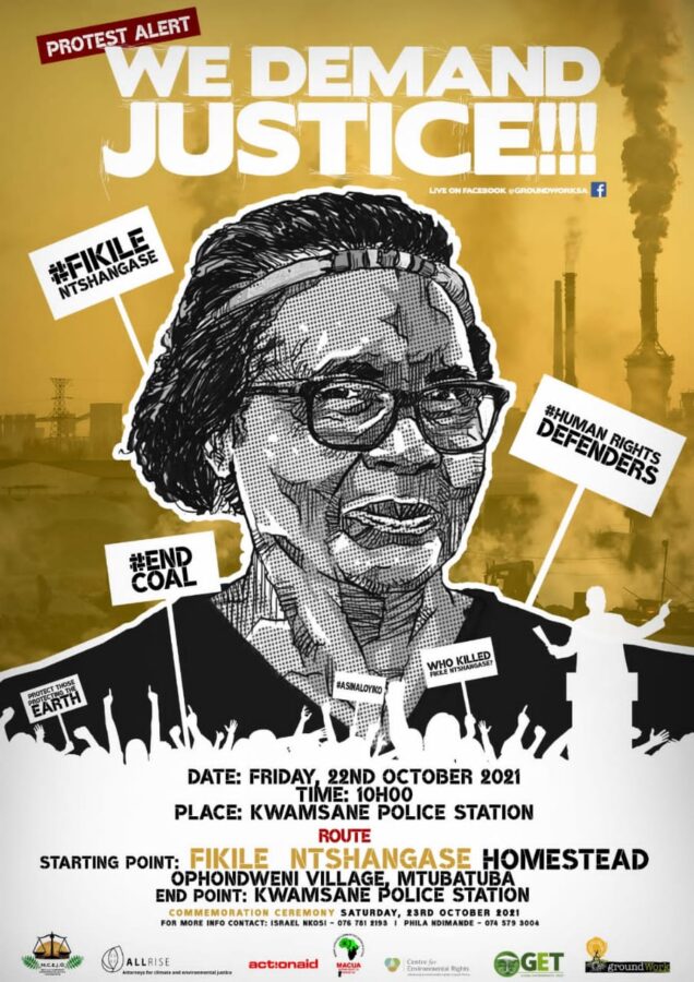 Call for justice for environmental defender - Fikile Ntshangase