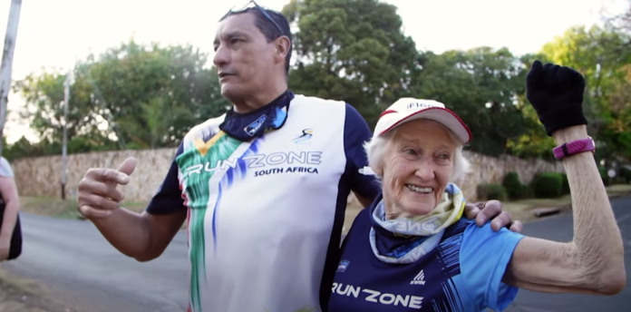 Deirdre Larkin, South Africa's 90-year-old legendary runner on Carte Blanche this Sunday. Deirdre Larkin, South Africa's 90-year-old legendary runner on Carte Blanche this Sunday.