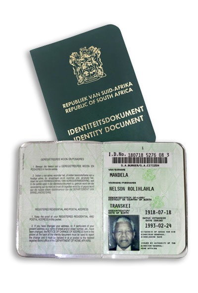 nelson mandela id book