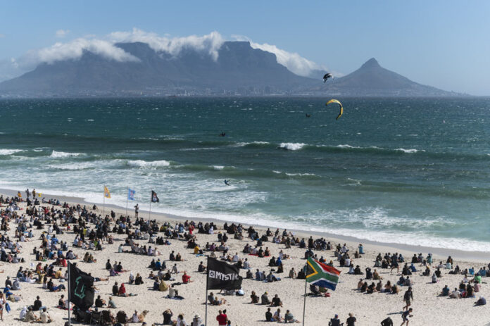 Overview kiteboarding King of the Air in Cape Town