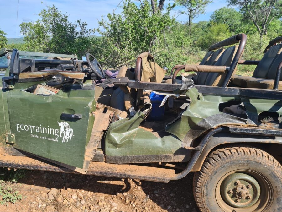 EcoTraining elephant attack vehicle
