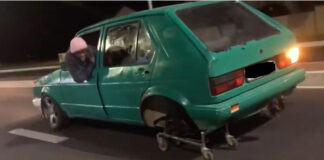 SA Driver Uses Supermarket Trolley in Place of Spare Wheel
