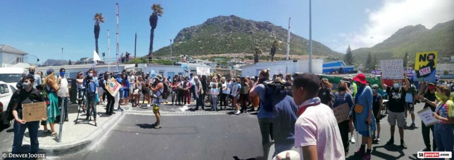 Shell protest Wild Coast Cape Town South Africa