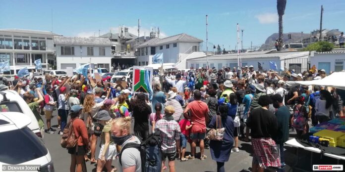 Shell protest Wild Coast Cape Town South Africa