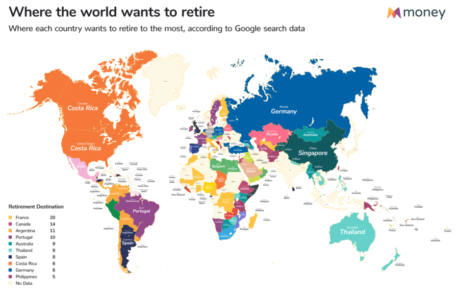 where the world wants to retire most