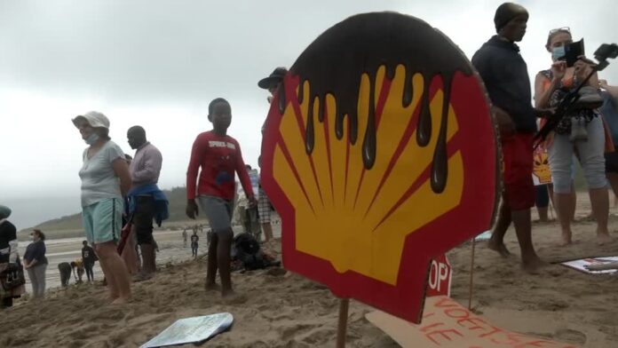 South Africans protest against Shell oil exploration in pristine coastal area South Africans protest against Shell oil exploration in pristine coastal area Wild Coast