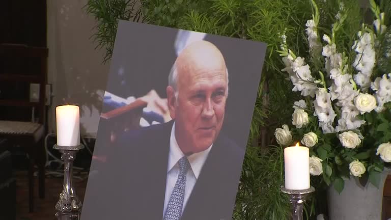 FW de Klerk state memorial service