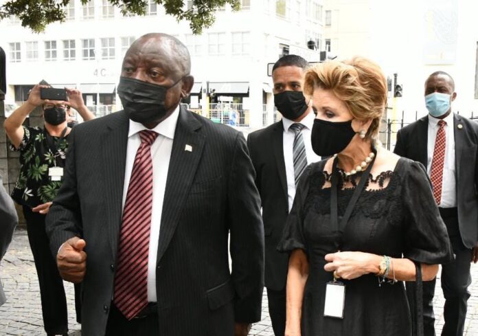 Cyril Ramaphosa and Elita de Klerk Ramaphosa Calls on South Africans to Release FW de Klerk