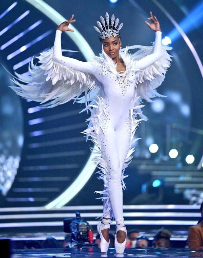 Miss South Africa Lalela Mswane Wow in Israel with 'Dove of Peace' Costume