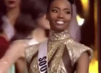 Miss South Africa Lalela Mswane in Top 3 at Miss Universe Contest