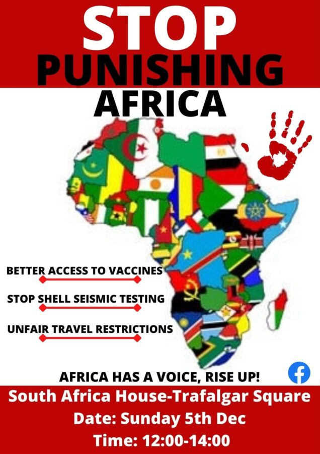 Stop Punishing Africa demonstration London