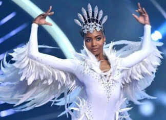 Miss South Africa Lalela Mswane Wow in Israel with 'Dove of Peace' Costume