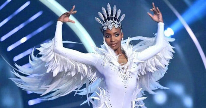 miss south africa in israel Miss South Africa Lalela Mswane Wow in Israel with 'Dove of Peace' Costume