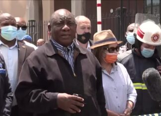 Ramaphosa speaks on 'devastating' blaze at South African parliament building
