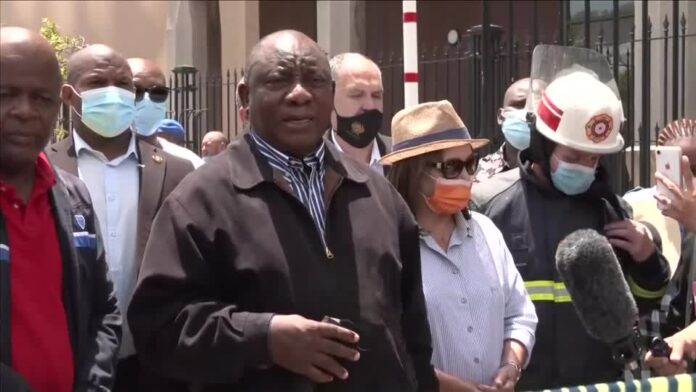 Ramaphosa speaks on 'devastating' blaze at South African parliament building Ramaphosa speaks on 'devastating' blaze at South African parliament building