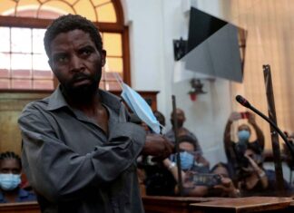 Suspect accused of breaking into Parliament when the fire started appears in the Cape Town Magistrate Court, in Cape Town