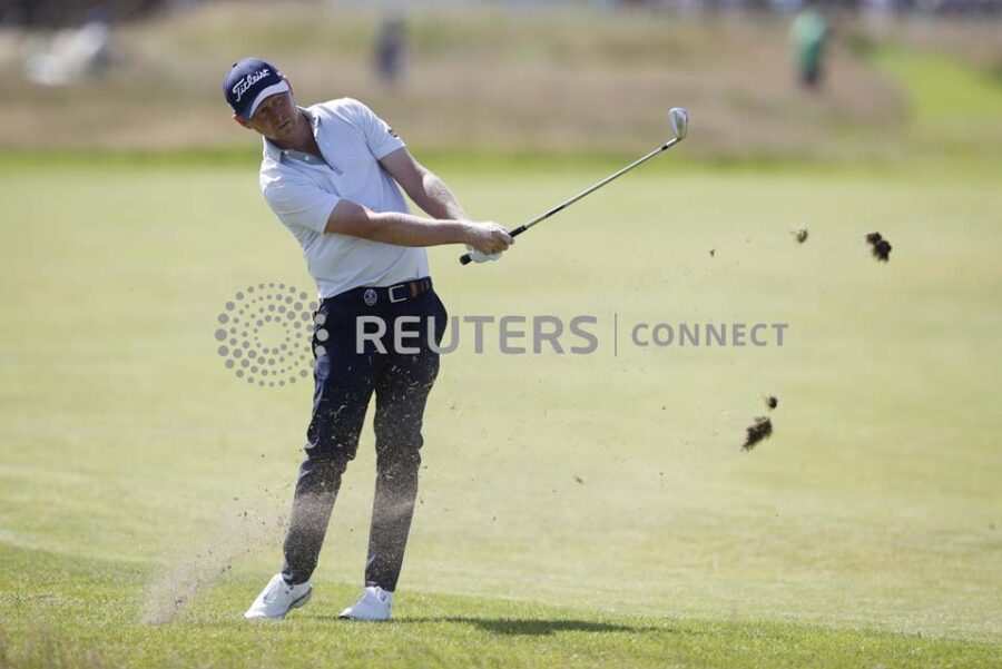 Golf - The 149th Open Championship - Royal St George's, Sandwich, Britain - July 17, 2021 South Africa's Justin Harding in action during the third round REUTERS/Paul Childs