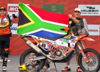 Brad Cox Dakar Rally father Alfie Cox