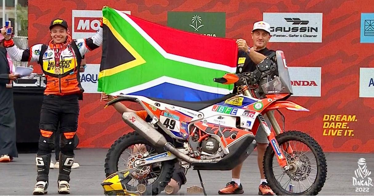 Brad Cox Dakar Rally father Alfie Cox