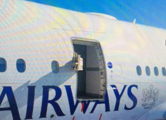 BA Door Ripped Off After Someone in Cape Town Forgot to Close the Door
