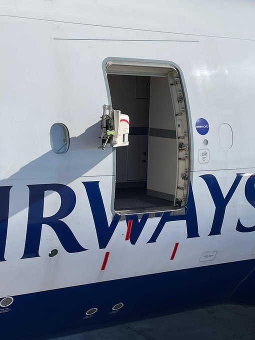 BA broken door South Africa