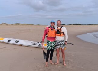 Record breaking paddle from Rutherford and Hadiaris