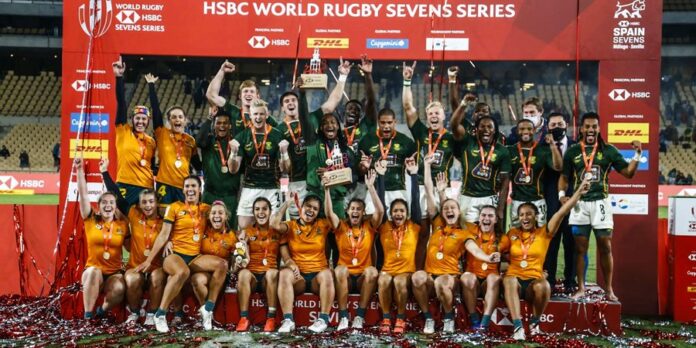 Rugby Sevens South Africa Springbok Sevens Blitz to Another Rugby 7s Championship in Seville, Spain