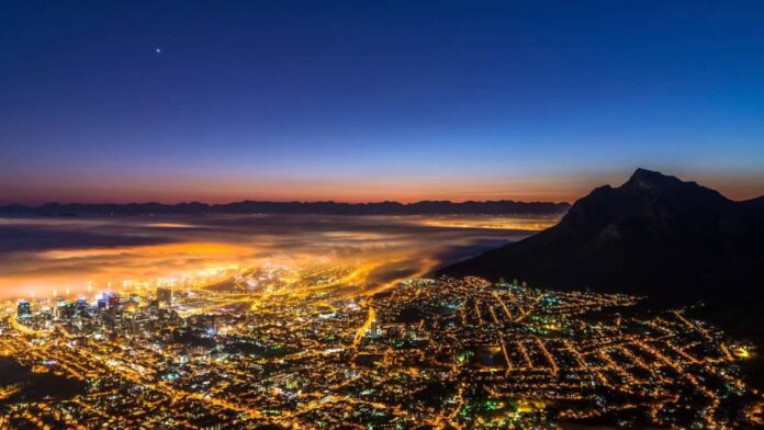 cape town by night Cape Town Named One of Most Beautiful Cities to Visit by Night, New Study Reveals