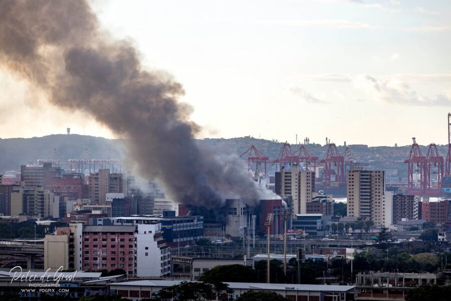 durban cbd fire burning china mall