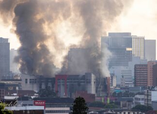 durban cbd fire burning china mall