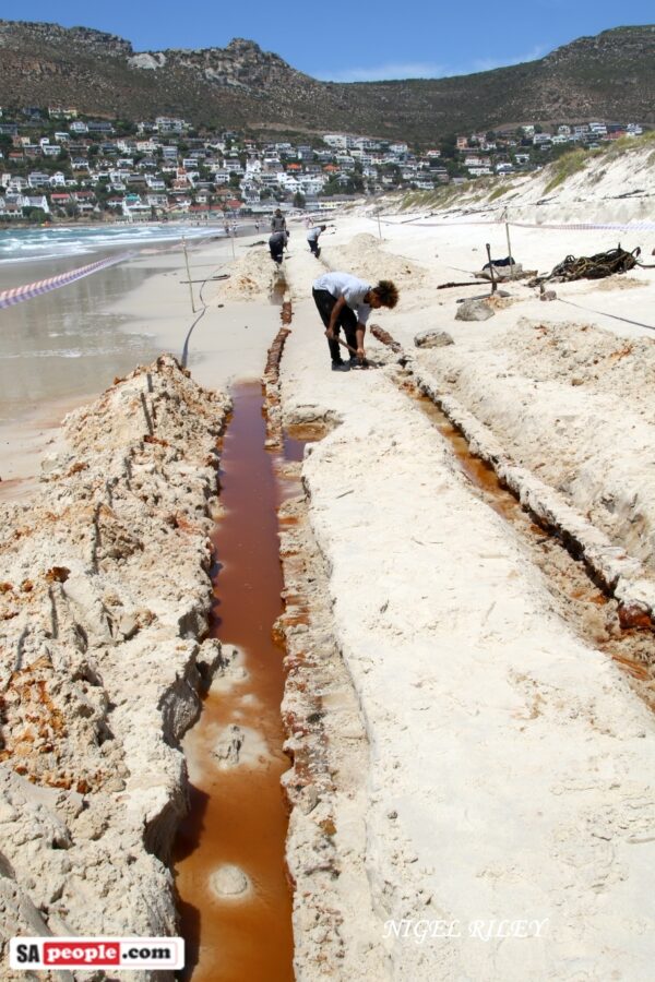 fish hoek railway line discovered under beach