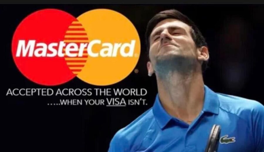 joke djokovic mastercard visa