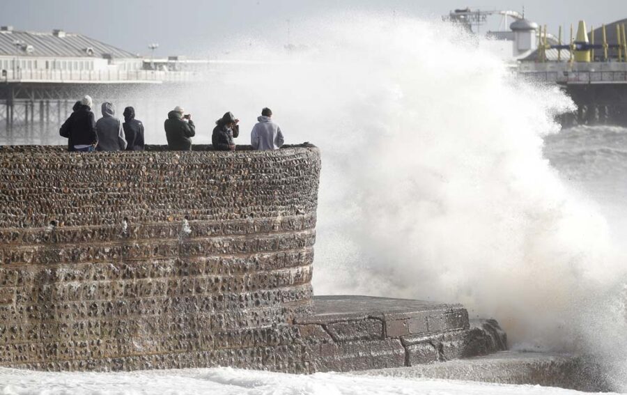 Storm Eunice in Brighton