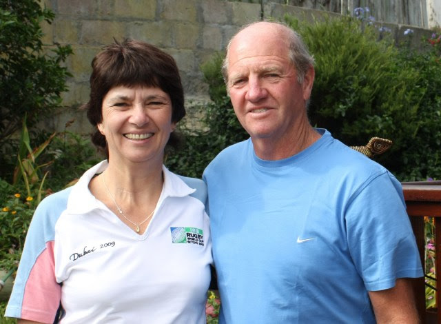 Pictured above: Jenny and her partner, Gerald