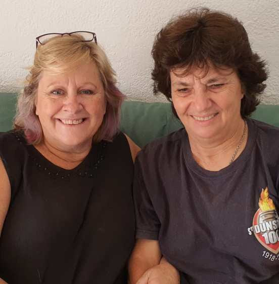 Pictured Above: Jenny and Debbie share a special bond