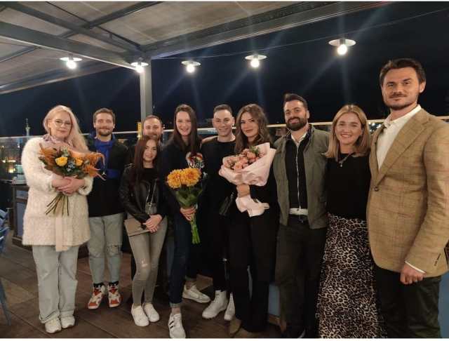 Pictured: A photo Kristina took on a recent trip back home. Kristina’s mom (far left), and her friends, are in danger in the Ukraine.