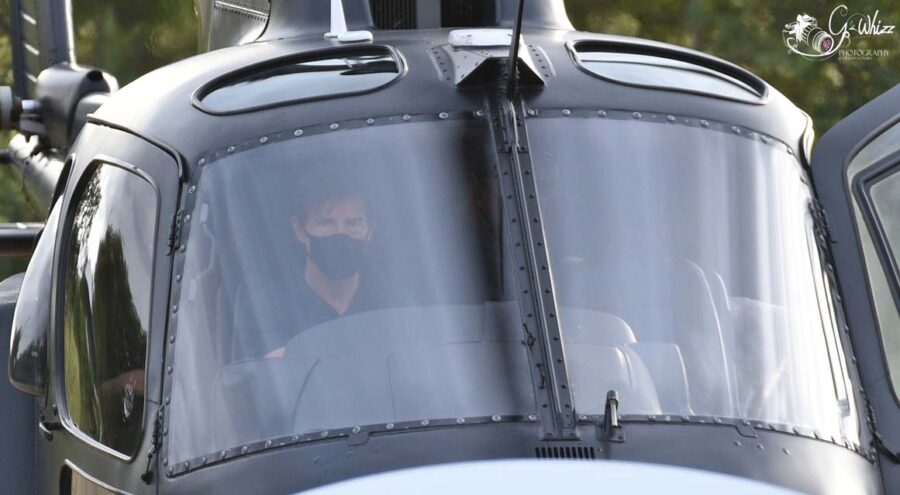 Tom Cruise Choppers in for Another Day Filming 'Mission: Impossible 8'