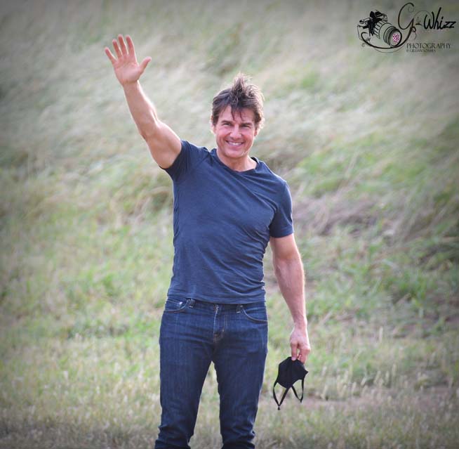 Tom Cruise Choppers in for Another Day Filming 'Mission: Impossible 8'