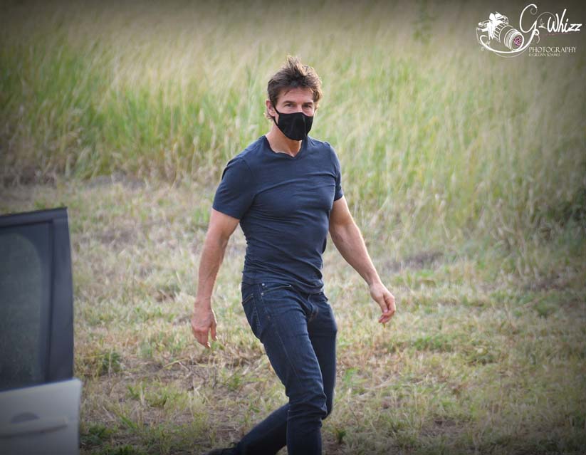 Tom Cruise Choppers in for Another Day Filming 'Mission: Impossible 8'